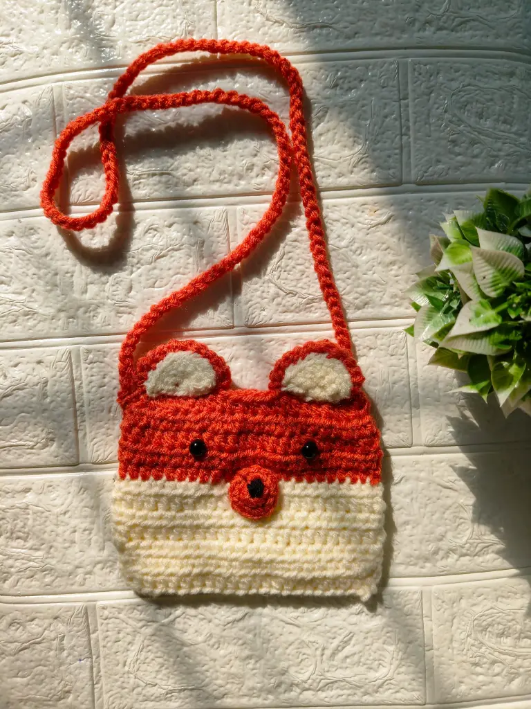 Fox Crochet Sling Bag