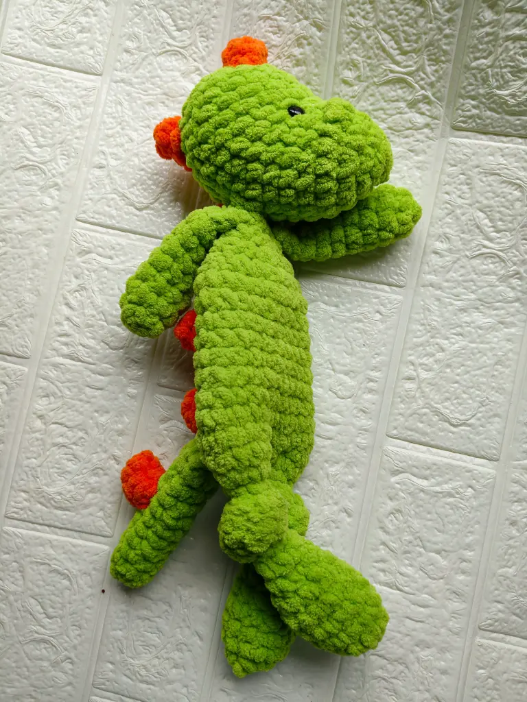 Crochet Dinosaur Soft Toy – Green