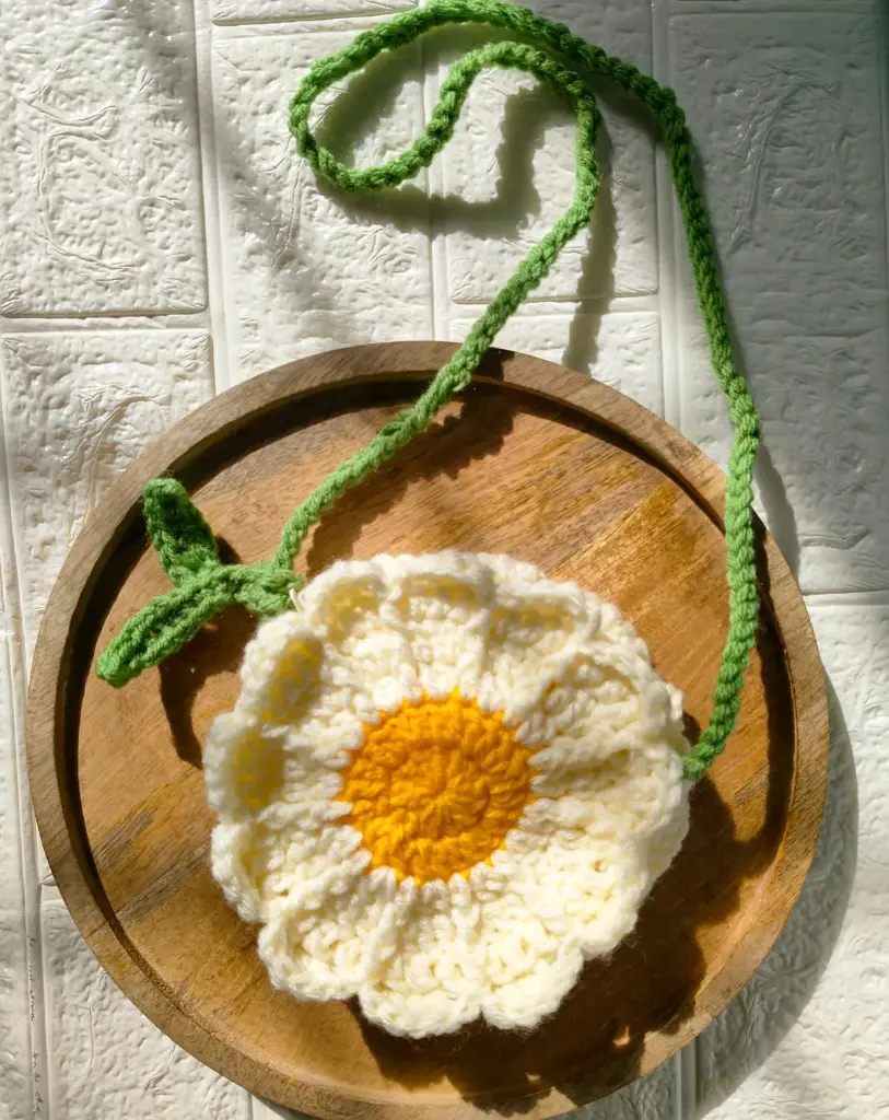 Crochet Daisy Sling Bag