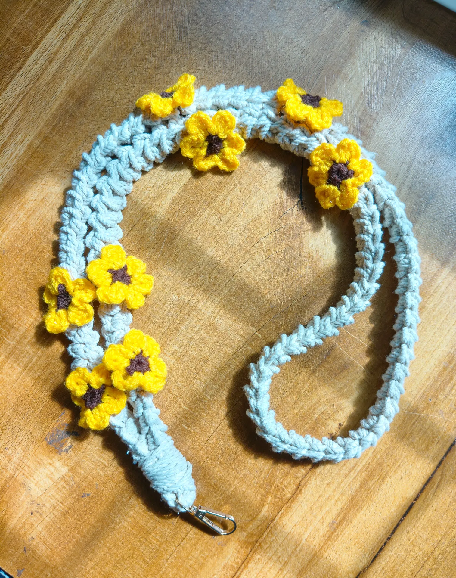 Sunflower Crochet Mobile Sling