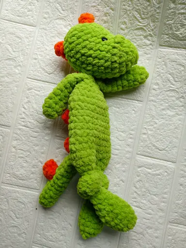 Crochet Dinosaur Soft Toy – Green