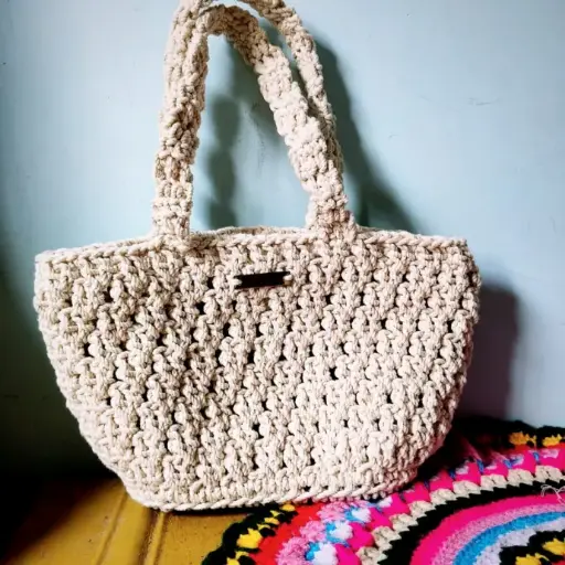 Crochet Handbag - White